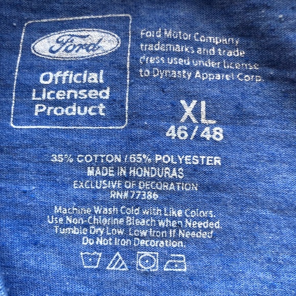 Mustang Ford Est. 1964 Blue Printed Vintage T-Shirt Men’s Size XL Classic Tee - Picture 4 of 14